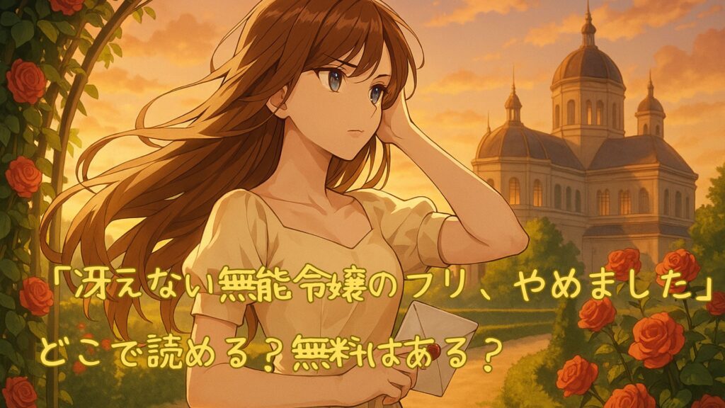 「冴えない無能令嬢のフリ、やめました」はどこで読める？