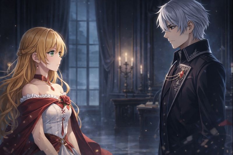 「死に戻りの薔薇姫は敵国の公爵に溺愛される」の原作小説