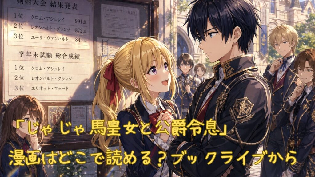 「じゃじゃ馬皇女と公爵令息」の漫画はどこで読める？