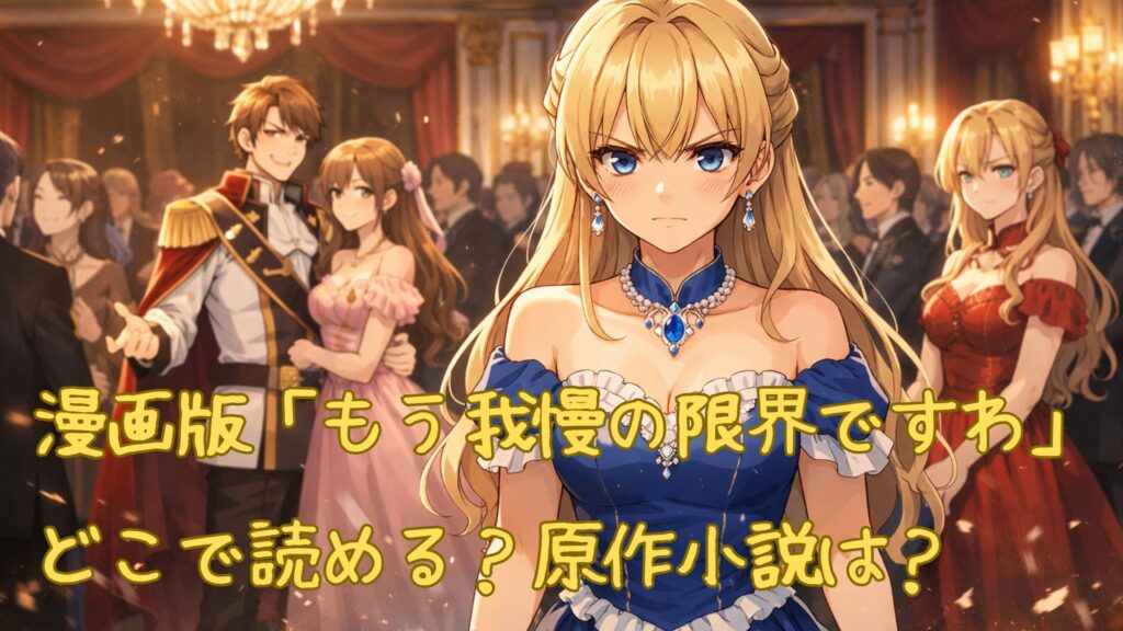漫画版「もう我慢の限界ですわ」はどこで読める