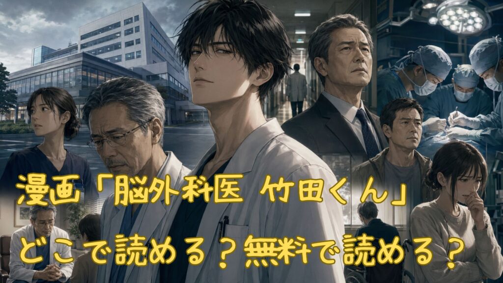 漫画「脳外科医 竹田くん」はどこで読める?