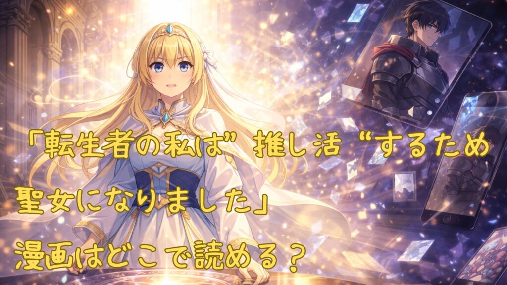 「転生者の私は“推し活”するため聖女になりました」の漫画はどこで読める