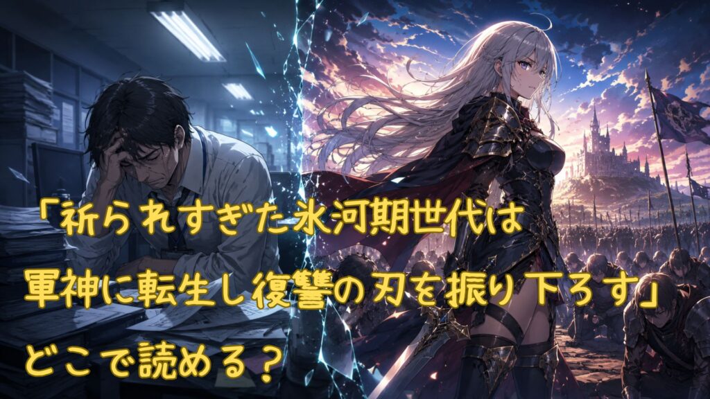 漫画「祈られすぎた氷河期世代は軍神に転生し復讐の刃を振り下ろす」はどこで読める?