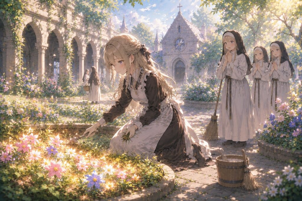 「床を磨いていたらそこが聖域」の原作小説はなろうから