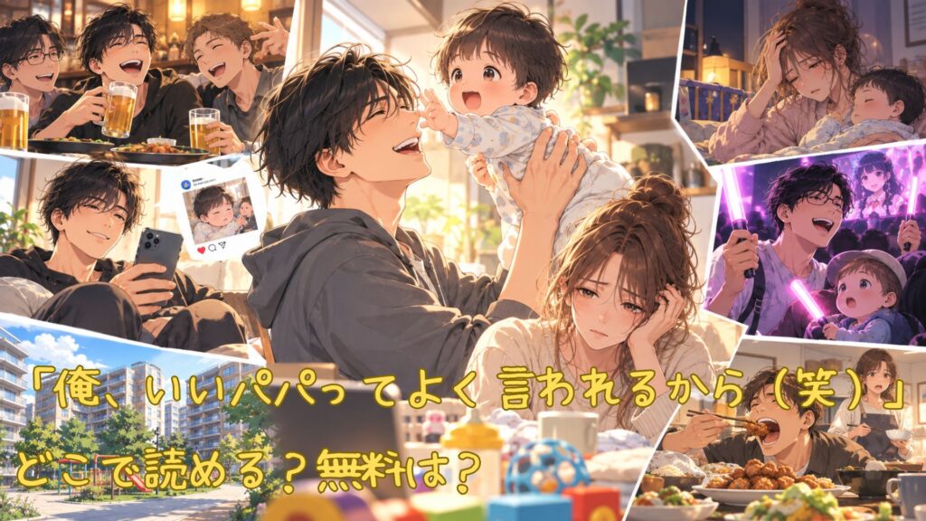 漫画「俺、いいパパってよく言われるから(笑)」はどこで読める
